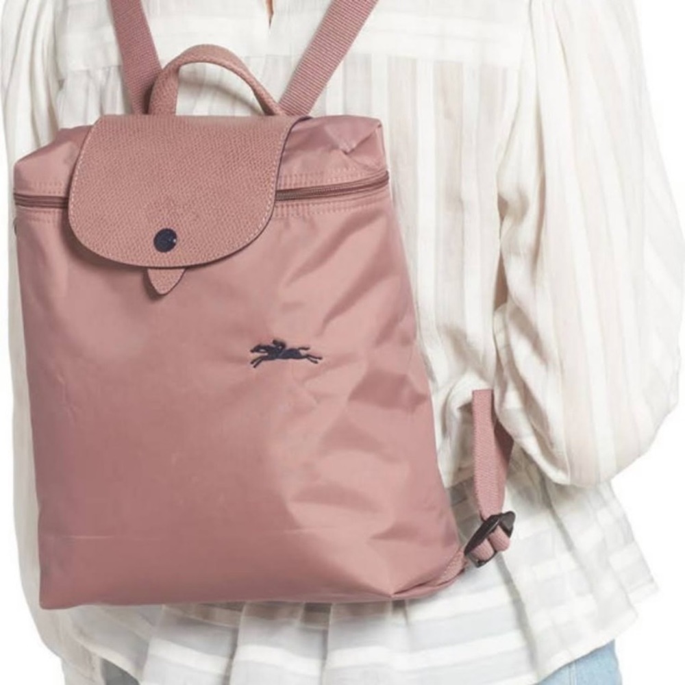 NWT Longchamp -Le Pliage Club Backpack in Mauve